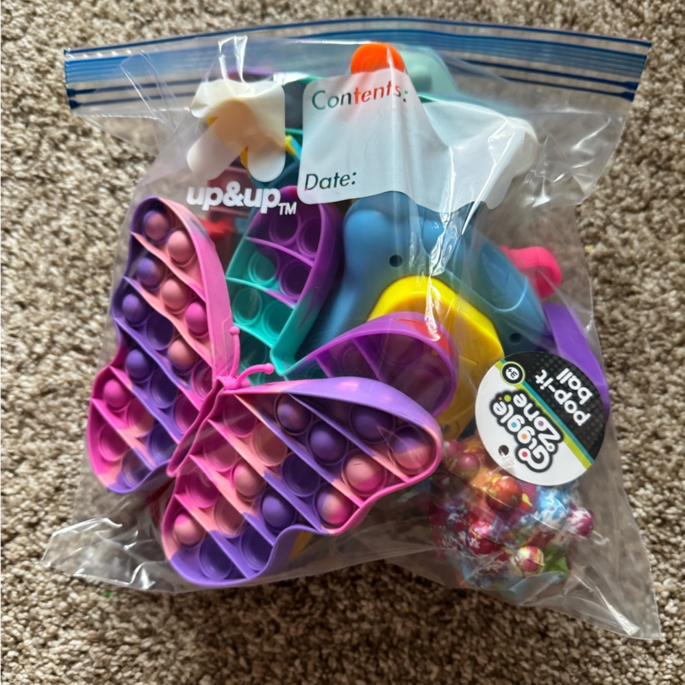 Butterfly Pop It Fidget Toy Bundle - Pink & Purple